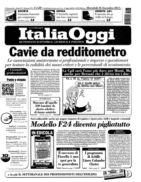 Italia oggi : quotidiano di economia finanza e politica